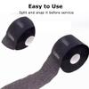 Barber Neck Strips - 5 Rolls 500 Pieces Black, Disposable & Flexible Paper for Hair Cutting, Salon Supplies, Water Resistant and Self-Adhering view 4