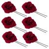 Beaupretty Wedding Hair Pins Rhinestone 6pcs Rose Floral Hairpin Set Bridal Hair Accessories view 1