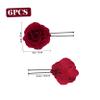 Beaupretty Wedding Hair Pins Rhinestone 6pcs Rose Floral Hairpin Set Bridal Hair Accessories view 2