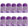 10 Packs Portable Wig Hair Extension Storage Bag with Wooden Hangers Hairpieces Storage Holder Wigs Carrier Case for Daily Use & Travel (Purple) view 1