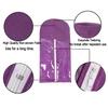 10 Packs Portable Wig Hair Extension Storage Bag with Wooden Hangers Hairpieces Storage Holder Wigs Carrier Case for Daily Use & Travel (Purple) view 2