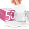 GAINWELL 50-Count Compressed Facial Sponges with Storage Container, for Facial Cleansing, Reusable Makeup Remover, Portable, Suitable for Travel, White view 1