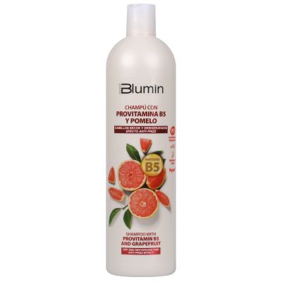 Blumin Anti-Frizz Effect Shampoo with Grapefruit and Pro-Vitamin B5, for Dry and Dehydrated Hair, 1000 ml