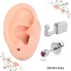 2Pcs Disposable Sterile Unit Ear Nose Stud Piercing Gun Piercer Tool Machine (3mm Mini Ruby) view 3