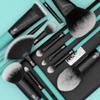 Moda Pro Full Face 13pc Aqua Makeup Brush Kit  Professional Brush Set for Face & Eyes with Travel Case view 3