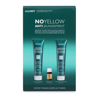 Saryna Key No Yellow Trio Shampoo, Conditioner, Oil Shea Butter