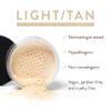 Mented Cosmetics Pressed Powder Makeup, Translucent Setting Powder Compact for Face Make up, Oil Control, Matte Finish, Long-Lasting Wear, Ideal for Black Women, Portable Compact Design, Light/Tan view 2