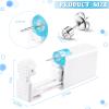 Chumia 24 Pieces Self Ear Piercing Tool Disposable Kit Household Ear Piercing Tools Safety Portable Nose Tools with 24 Pieces Crystal Earring Studs(Silver Earring) view 3