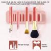 2pcs Makeup Brush Storage Rack, WallMounted Cosmetic Brush Rack, Makeup Brush Drying Rack, Makeup Brush Organizer for Home Toothbrushes Paintbrushes Bathroom view 4