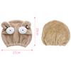 Abcsea 2-Piece Kids Hair Drying Towel Wraps - Quick Drying Hair Turbans, Caps for Kids - Elk and Sheep view 2