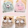 Abcsea 2-Piece Kids Hair Drying Towel Wraps - Quick Drying Hair Turbans, Caps for Kids - Elk and Sheep view 3