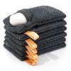 6-Pack Soap Pocket Exfoliating Soap Saver Pouch, Body Scrubber Rough Sponge Exfoliator for Bath or Shower, Gray Mesh Bar Soap Foam Lather Pouch view 1