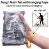 6-Pack Soap Pocket Exfoliating Soap Saver Pouch, Body Scrubber Rough Sponge Exfoliator for Bath or Shower, Gray Mesh Bar Soap Foam Lather Pouch view 2