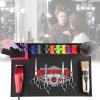 Black Barber Station Mat, Segbeauty 17.711.8 inch Barber Tool Mat, Flexible PVC Nonslip Material for Salon Styling Station Work Station Salon Tools Barber Shop Demand view 2