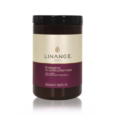 LINANGE Emergency Reconstruction Mask for Very Damaged Hair - Nourishing Hair Treatment, 1000ml / 33.8 oz.