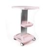 Beauty Salon Trolley Cart Aluminum Alloy Hair Salon Mobile Cart Rolling Cart Beauty Equipment Holder Stand(Pink) view 1
