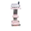 Beauty Salon Trolley Cart Aluminum Alloy Hair Salon Mobile Cart Rolling Cart Beauty Equipment Holder Stand(Pink) view 4