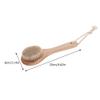 2pcs Bath Brush Dry Brush Exfoliation exfoliating Body Brush Massage Cleaning Bath exfoliator Towel loofah Bath Scrubber Bathroom Massage Towel Pig Hair Long Handle view 4