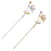 Beaupretty 2pcs Vintage Floral Hair Sticks Elegant Hairpins Flower Design for Retro Charm for Special Occasions and Daily Wear Lightweight and Comfortable Hair Accessories view 1