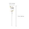 Beaupretty 2pcs Vintage Floral Hair Sticks Elegant Hairpins Flower Design for Retro Charm for Special Occasions and Daily Wear Lightweight and Comfortable Hair Accessories view 2