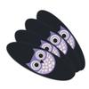 Cute Purple Owl Double-Sided Oval Nail File Emery Board Set 4 Pack view 1