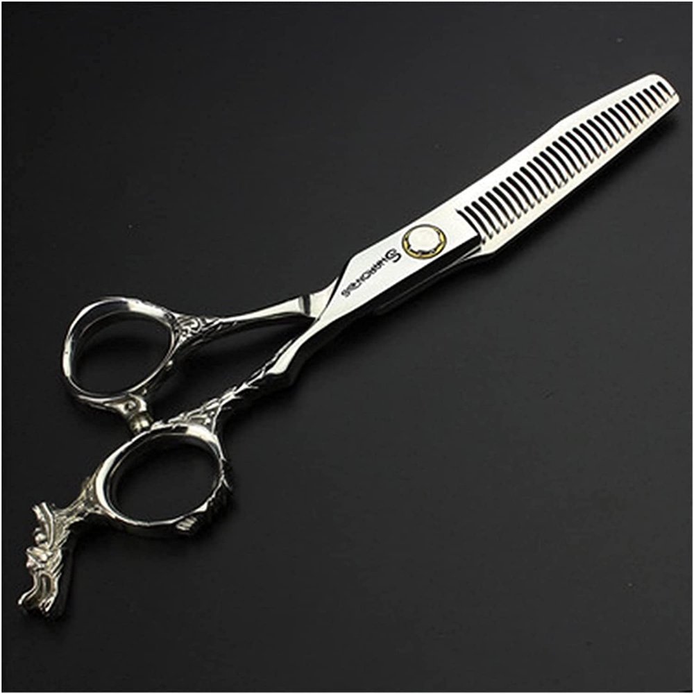 Hair cutting shears Hairdressing Scissors Set, 6 Inches, Stainless Steel, Non-slip, Wear-resistant, Barber Scissors, Multi-purpose Scissors For Senior Hairdressing Salon BY KKZY