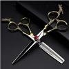 Hair cutting shears Hairdressing Scissors Set, 6 Inches, Stainless Steel, Non-slip, Wear-resistant, Barber Scissors, Multi-purpose Scissors For Senior Hairdressing Salon BY KKZY view 2