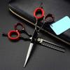 Hair Cutting Scissors, Haircut Scissors Hair Cutting Scissors Professional Hairdressing Scissors Thinning Sharp Blades Humanized Design Rubber Insert in Loops for Comfortable Use Suits 6INCH BY KKZY view 2