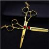 Hair cutting shears Hairdressing Scissors Set, 6 Inches, Stainless Steel, Non-slip, Wear-resistant, Barber Scissors, Multi-purpose Scissors For Senior Hairdressing Salon BY KKZY view 1