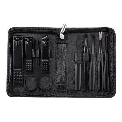 Beaupretty 1set Manicure Beauty Kit Tools for Eyebrows Nails and Ear Hair Ergonomic Design Travel Case Included Resistant