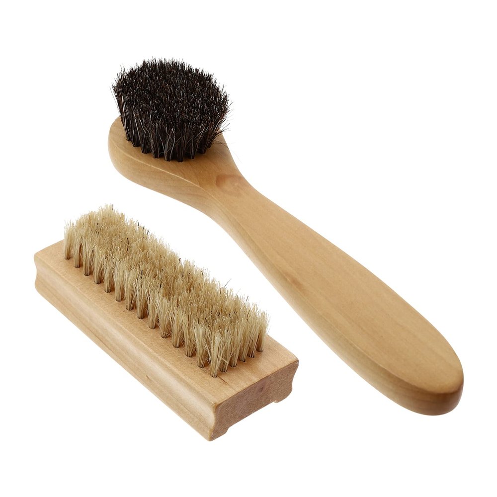 2pcs Double Sided Hand Washing Brush Pedicure Dust Brush Toe Nail Brush Oil for Face Finger Washing Brush Manicure Brush Facial Manicure Tools Natural Bristle
