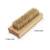 2pcs Double Sided Hand Washing Brush Pedicure Dust Brush Toe Nail Brush Oil for Face Finger Washing Brush Manicure Brush Facial Manicure Tools Natural Bristle view 4