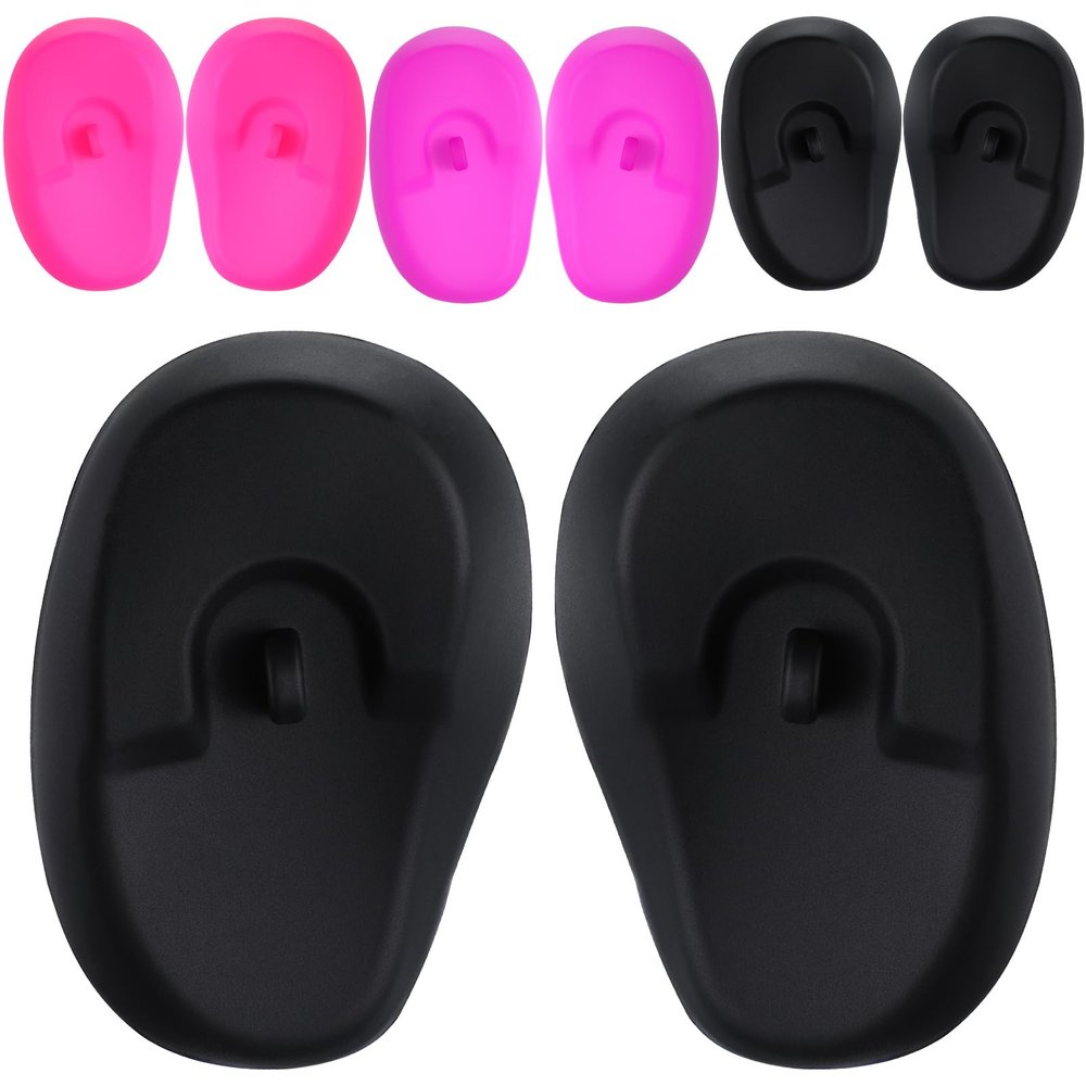 4 Pairs Earmuffs Hair Dyeing Ear Covers Tender Ear Covers Ear Protective Sleeves Ear Protection Tools Hairdressing Special Hairdressing Ear Covers Hair Dye Accessories