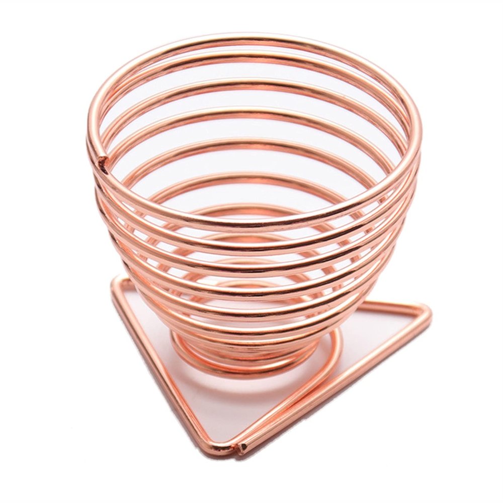 GUIPAIHAI 1pc Sponge Egg Display Stand Cosmetic Puff Holder Rack Metallic Makeup Puff Dryer Powder Puff Storage Shelf (Color : Rose Gold)