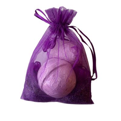 Lavender Gift Set with Bath Bomb Salts & Buds - Set of 3