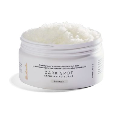 Bushbalm Dark Spot Exfoliating Scrub  Pre-Shave Sugar Scrub for Dark Spots, Hyperpigmentation, Razor Bumps & Dry Skin  Gently Buffs & Soothes Sensitive Skin - Bermuda 236 ml