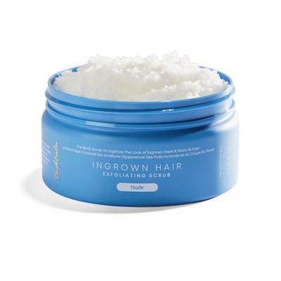 Bushbalm Ingrown Hair Exfoliating Scrub  Pre-Shave Sugar Scrub for Ingrown Hairs, Razor Bumps & Dry Skin  Gently Buffs & Soothes Sensitive Skin  Nude, 236ml