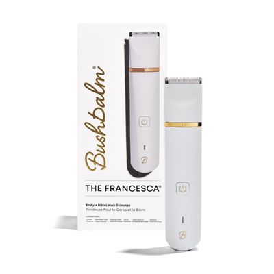 Bushbalm Bikini Trimmer - Electric Shaver Body Hair Razor for Women, Waterproof, Cordless Shaver for Sensitive Areas, Close Grooming for Bikini, Underarms, and Legs Francesca Trimmer
