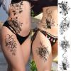 16 Sheets tattoo kit, Large Temporary Tattoos for women and men,Sexy 3D Realistic Flower Stickers Waterproof Mermaid Whale Fox Tiger Cupid Arrow tattoofake tattoo women | roarhowl view 4