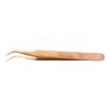Eyelash Extension Tweezers ESD-15 Stainless Steel Tweezers, Used for Eyelash Extension, Manual Calibration Elbow Tweezers (Color-Plated Rose Gold) 1pcs view 1