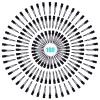 100pcs Black Single Prong Curl Clips Metal Alligator Hair Pins Styling Clips for Women Men Hair Extensions Salon Haircut, 4.5 cm x 0.8 cm view 2