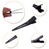 100pcs Black Single Prong Curl Clips Metal Alligator Hair Pins Styling Clips for Women Men Hair Extensions Salon Haircut, 4.5 cm x 0.8 cm view 4