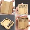 Beaupretty 1pc Beard Comb Face Care Brush for Men Portable Natural Bristle Grooming Tool for Beard Types for Travel Father Day and Valentine Day view 3