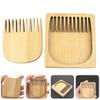 Beaupretty 1pc Beard Comb Face Care Brush for Men Portable Natural Bristle Grooming Tool for Beard Types for Travel Father Day and Valentine Day view 4