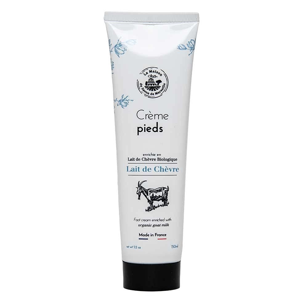 Maison du Savon de Marseille - Goats Milk Foot Cream with Shea Butter and Argan Oil - Moisturising for Dry Feet - 5.2 Fl Oz