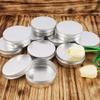 10 PCS 1.7oz/3.4oz Aluminum Tin Jars,Mini Screw Top Metal Cans Round Cosmetic Sample Jar with Lids Cosmetic Containers for Lip Balm,Cosmetic,Candy,Jewelry,Tea,DIY Crafts (100/3.4oz) view 3