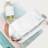 Cabilock 2pcs Transparent Glitter Cosmetic Bag Portable Travel Toiletry Storage for Makeup Essentials Design Silver for Travel and Business Trips view 4