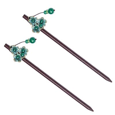 Beaupretty 2pcs Retro Style Bead Hair Sticks for Women Elegant Hairpins for Chignons Updos Cosplay Beautiful Chinese Hair Chopsticks