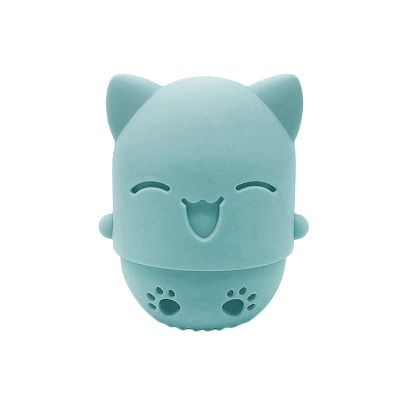 GUIPAIHAI Mini Silicone Puff Case Face Wash Beauty Makeup Sponge Storage Box Make Up Tools Cover Dryer Cosmetics Organizer Women Travel Accessories (Color : Green)