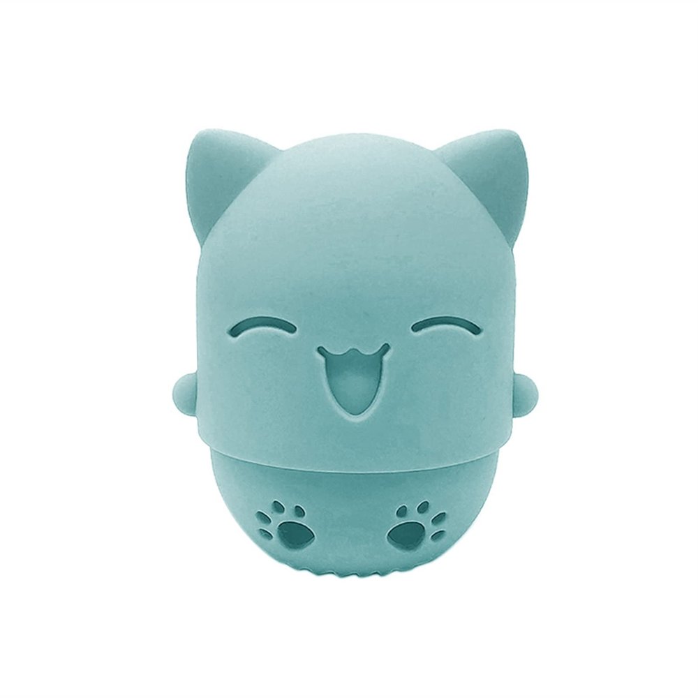 GUIPAIHAI Mini Silicone Puff Case Face Wash Beauty Makeup Sponge Storage Box Make Up Tools Cover Dryer Cosmetics Organizer Women Travel Accessories (Color : Green)